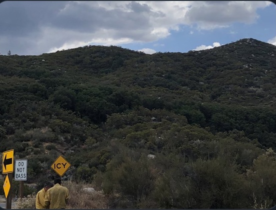 Lightning causes small fire off Highway 74