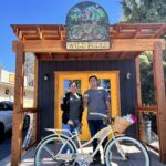 Bike rental business pops up next to monument