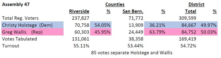 Holstege concedes to Wallis in Assembly race