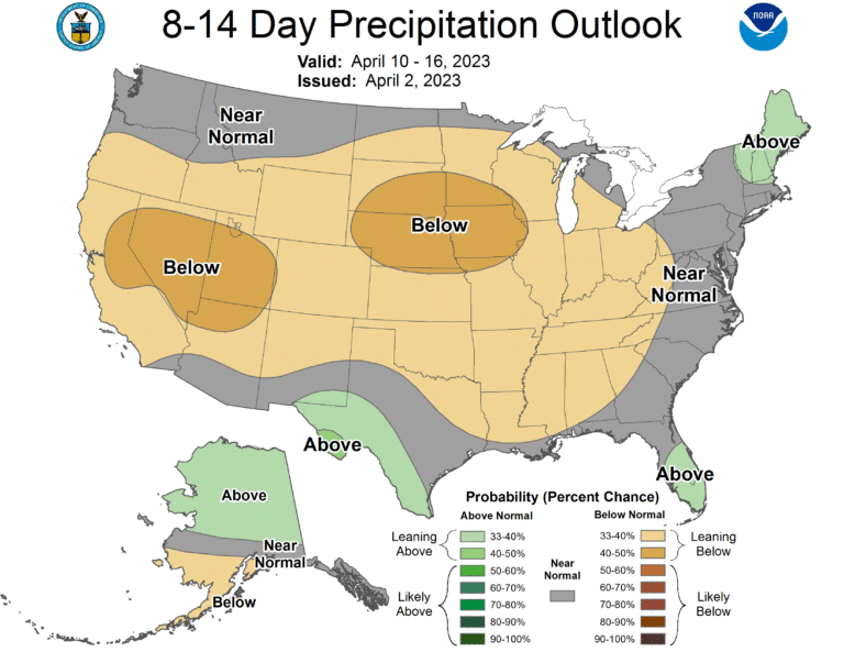 March rains ending, spring likely arriving in April