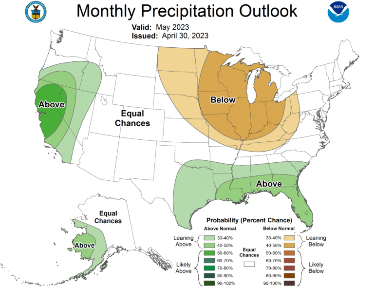 May weather will look similar to March — wet and cool