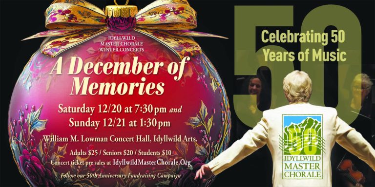 Idyllwild Master Chorale celebrates 50 years of holiday vocal music