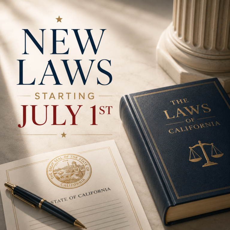 Some new laws effective July 1st